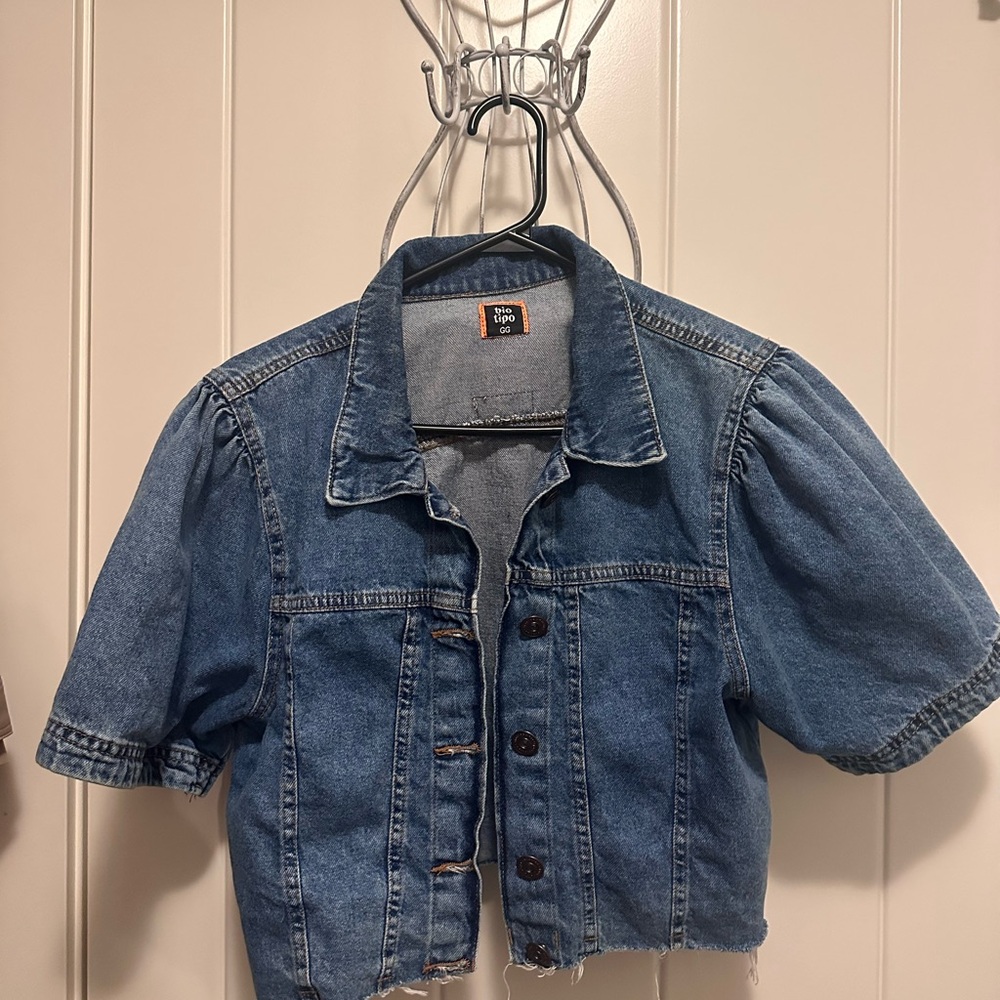Trendy Women's Blue Denim Jacket
